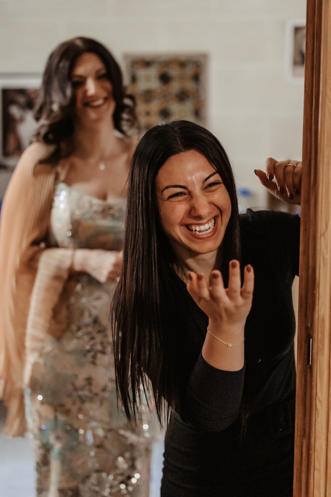 Familie der Braut bei Getting Ready Hochzeit